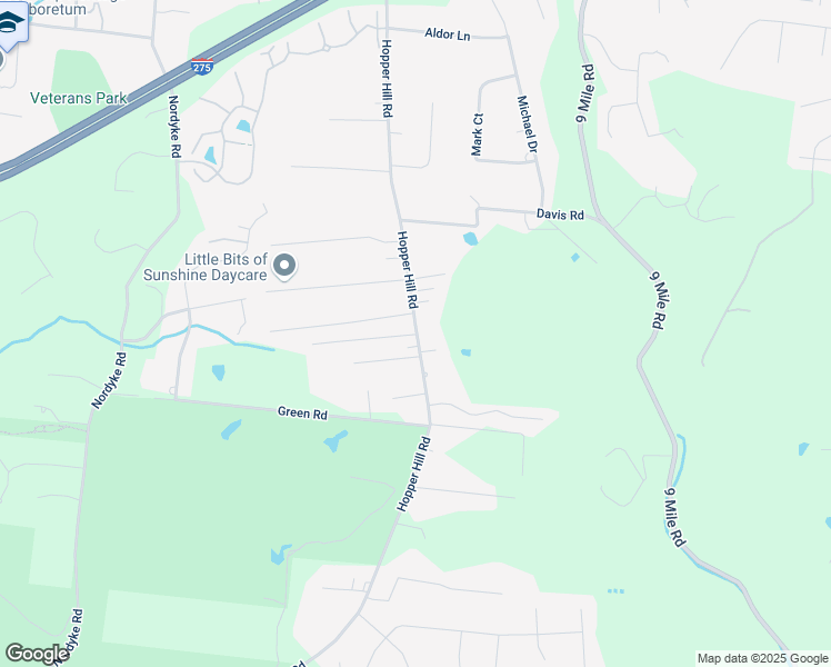 map of restaurants, bars, coffee shops, grocery stores, and more near 3773 Hopper Hill Road in Cincinnati