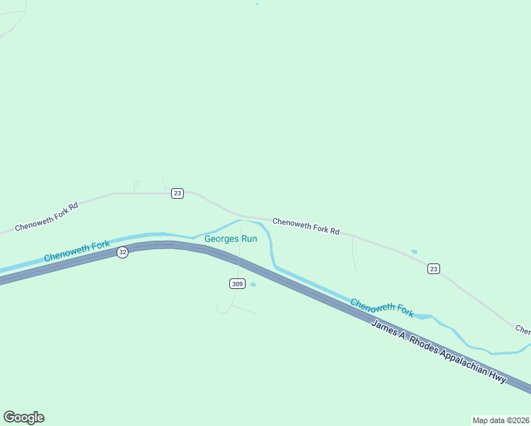 map of restaurants, bars, coffee shops, grocery stores, and more near 6736 Chenoweth Fork Road in Piketon
