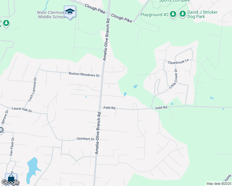 map of restaurants, bars, coffee shops, grocery stores, and more near 24 Rockwood Drive in Amelia