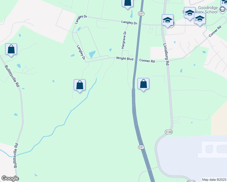 map of restaurants, bars, coffee shops, grocery stores, and more near 3675 North Bend Road in Hebron
