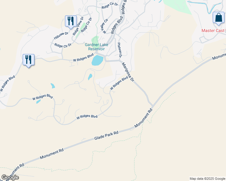 map of restaurants, bars, coffee shops, grocery stores, and more near 338 Redlands Mesa Drive in Grand Junction