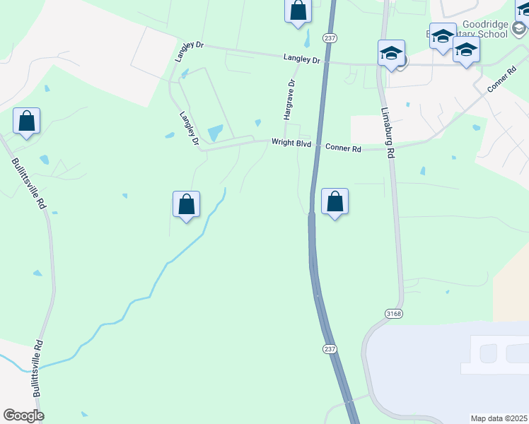 map of restaurants, bars, coffee shops, grocery stores, and more near 3675 North Bend Road in Hebron
