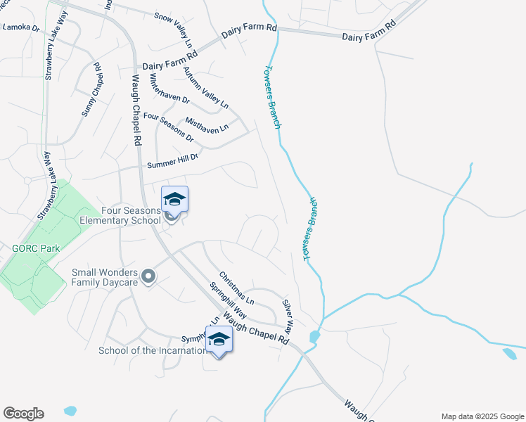 map of restaurants, bars, coffee shops, grocery stores, and more near 964 Fall Circle Way in Gambrills