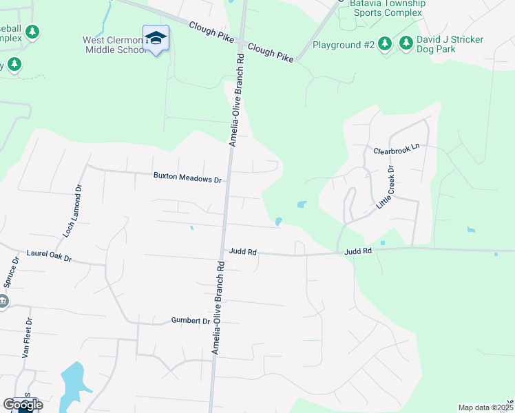 map of restaurants, bars, coffee shops, grocery stores, and more near 24 Rockwood Drive in Amelia