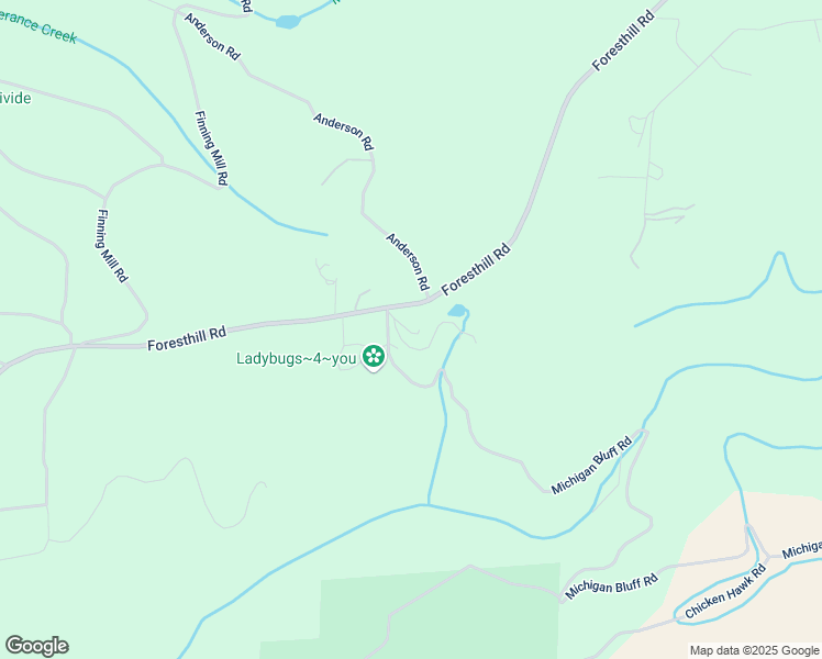 map of restaurants, bars, coffee shops, grocery stores, and more near 28390 Foresthill Road in Foresthill