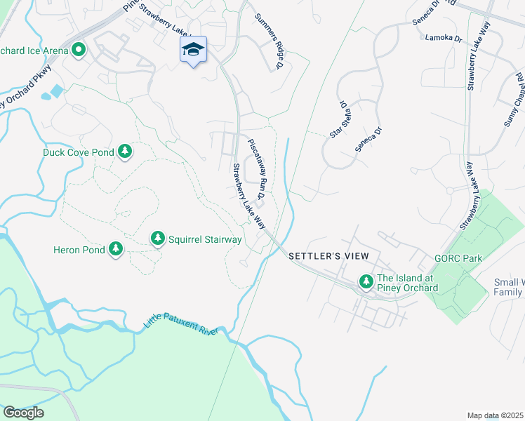 map of restaurants, bars, coffee shops, grocery stores, and more near 929 Nanticoke Run Way in Odenton