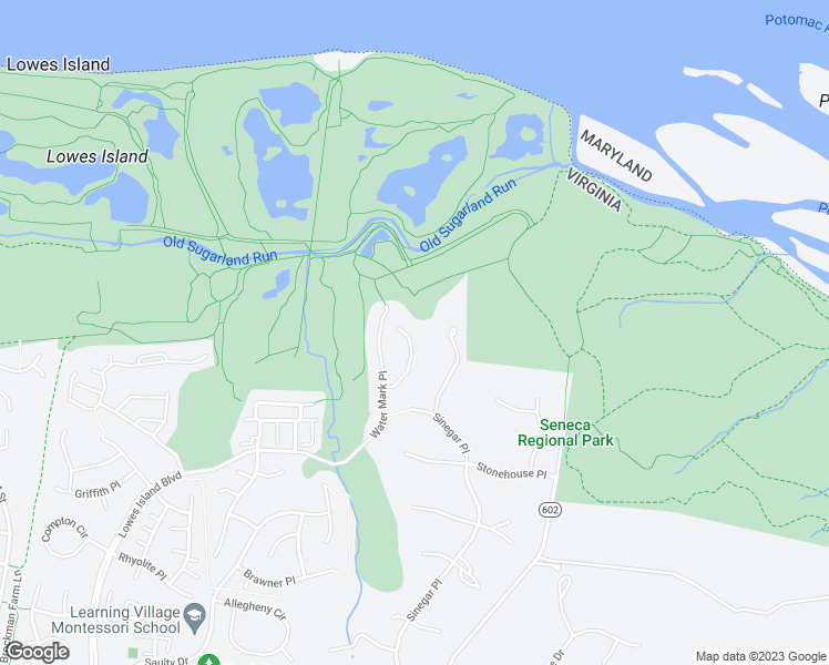 map of restaurants, bars, coffee shops, grocery stores, and more near 20258 Island View Court in Sterling