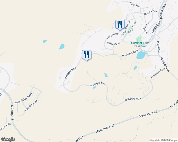 map of restaurants, bars, coffee shops, grocery stores, and more near 330 Iron Horse Court in Grand Junction