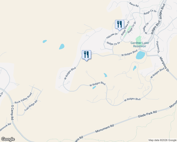 map of restaurants, bars, coffee shops, grocery stores, and more near 330 Iron Horse Court in Grand Junction