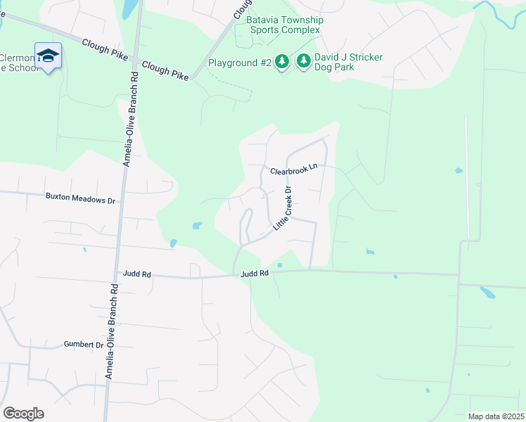 map of restaurants, bars, coffee shops, grocery stores, and more near 4125 Otter Creek Drive in Amelia