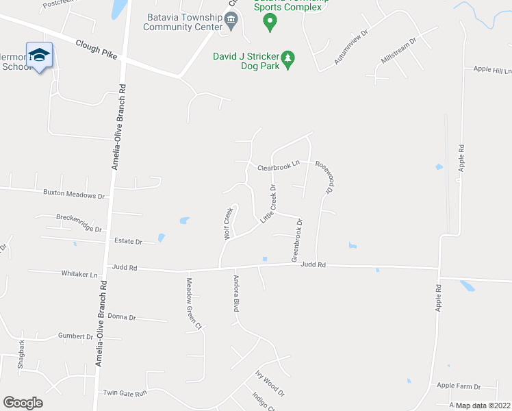 map of restaurants, bars, coffee shops, grocery stores, and more near 4124 Otter Creek Drive in Amelia