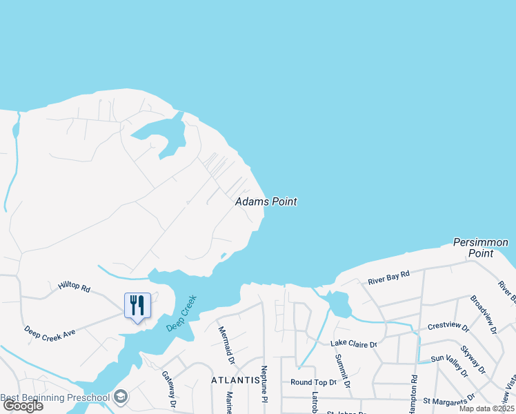 map of restaurants, bars, coffee shops, grocery stores, and more near 1011 Magothy Avenue in Arnold