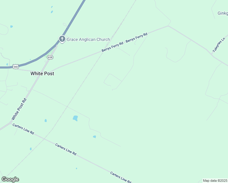 map of restaurants, bars, coffee shops, grocery stores, and more near 1074 Berrys Ferry Road in White Post