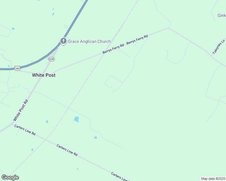 map of restaurants, bars, coffee shops, grocery stores, and more near 1074 Berrys Ferry Road in White Post