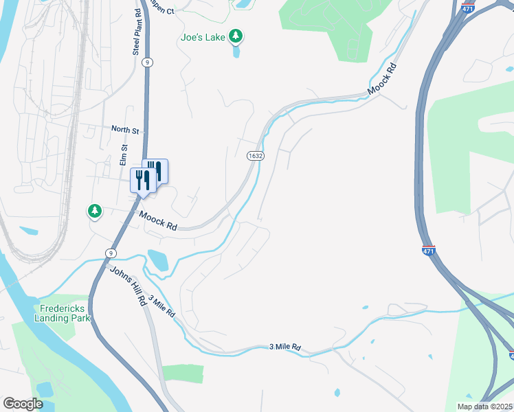 map of restaurants, bars, coffee shops, grocery stores, and more near 14 Woodland Hills Drive in Southgate