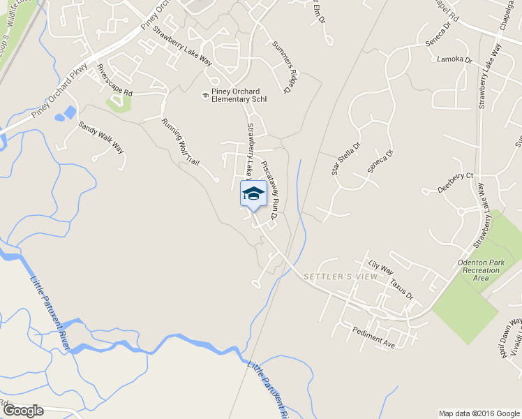 map of restaurants, bars, coffee shops, grocery stores, and more near 830 Patuxent Run Cir in Odenton