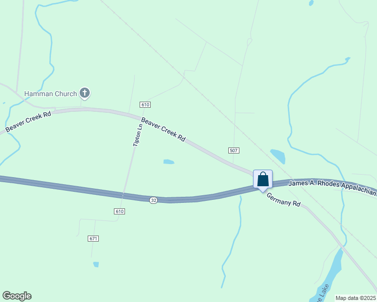map of restaurants, bars, coffee shops, grocery stores, and more near 26928 Ohio 124 in Waverly