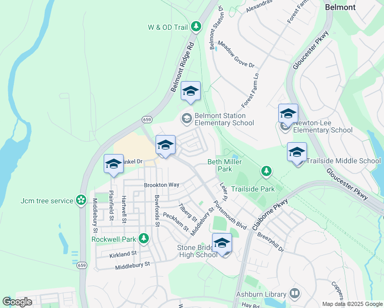 map of restaurants, bars, coffee shops, grocery stores, and more near 43091 Old Gallivan Terrace in Ashburn
