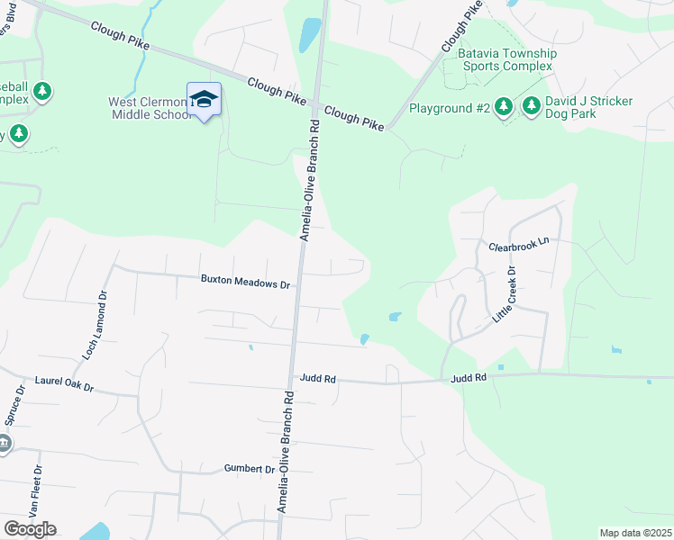 map of restaurants, bars, coffee shops, grocery stores, and more near 1486 Thomaston Drive in Amelia