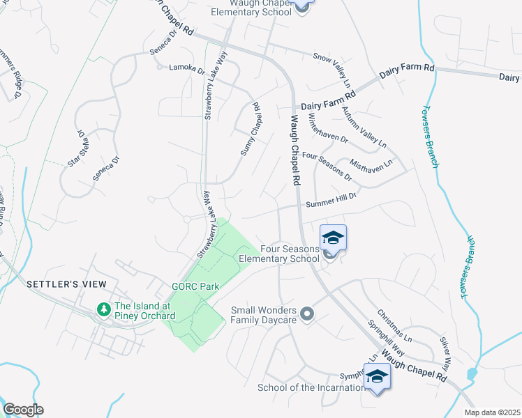 map of restaurants, bars, coffee shops, grocery stores, and more near 1014 Summer Hill Drive in Odenton