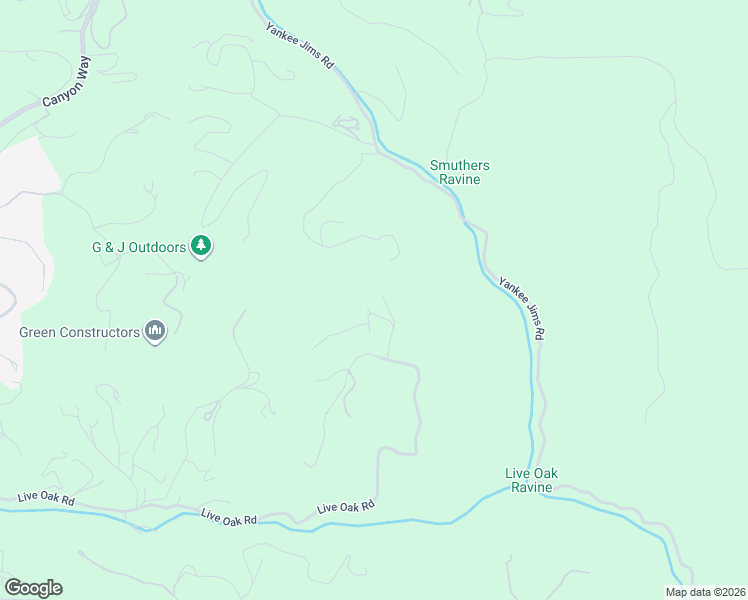 map of restaurants, bars, coffee shops, grocery stores, and more near 1600 Live Oak Road in Colfax