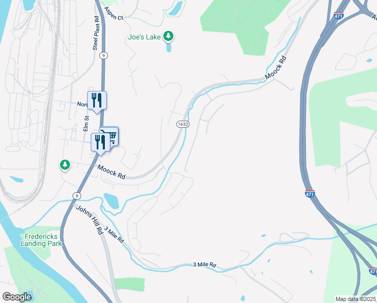 map of restaurants, bars, coffee shops, grocery stores, and more near 16 Woodland Hills Drive in Southgate