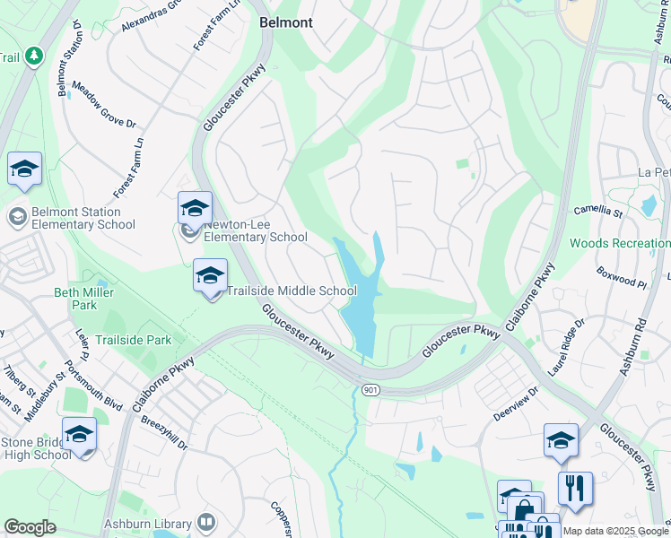map of restaurants, bars, coffee shops, grocery stores, and more near 20295 Kiawah Island Drive in Ashburn