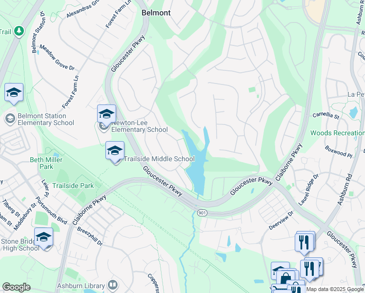 map of restaurants, bars, coffee shops, grocery stores, and more near 20295 Kiawah Island Drive in Ashburn