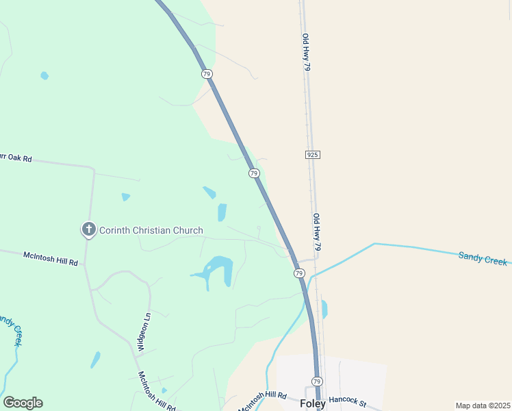 map of restaurants, bars, coffee shops, grocery stores, and more near 475 Missouri 79 in Foley