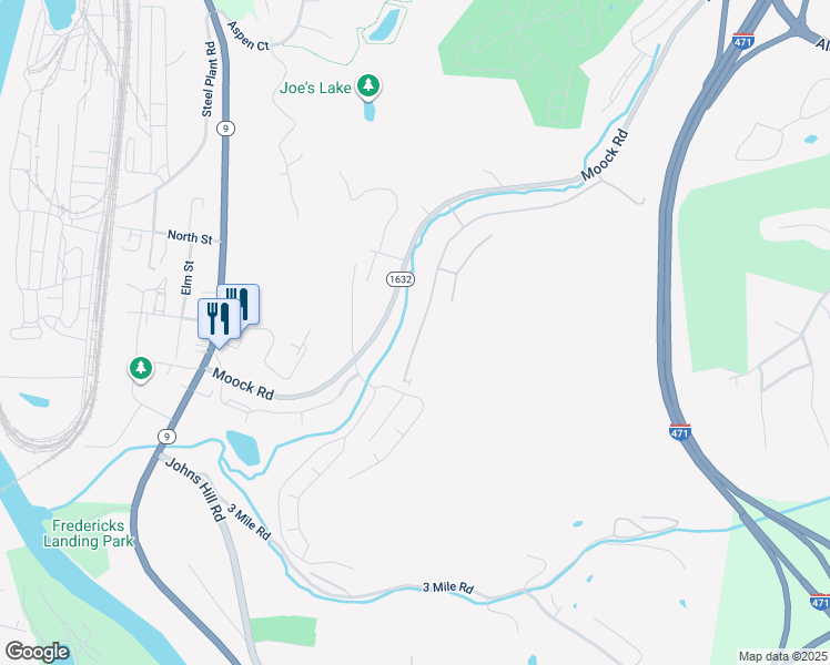 map of restaurants, bars, coffee shops, grocery stores, and more near 16 Woodland Hills Drive in Southgate
