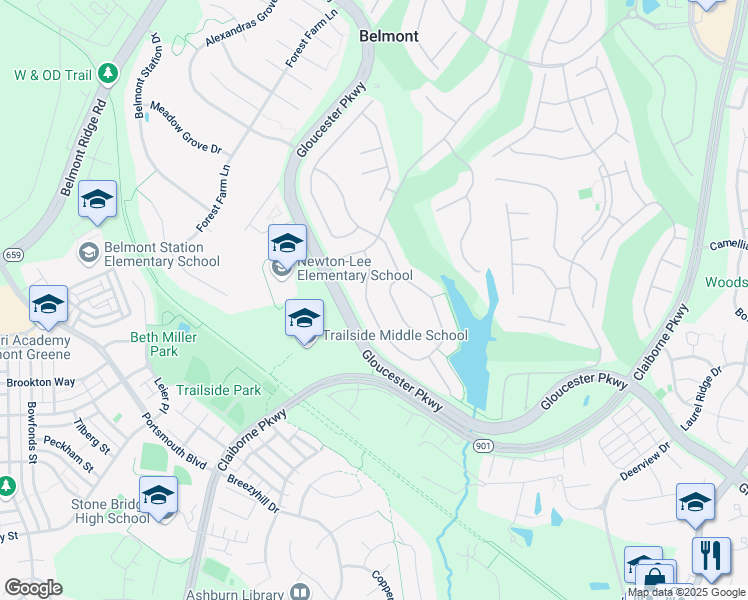 map of restaurants, bars, coffee shops, grocery stores, and more near 20210 Kiawah Island Drive in Ashburn