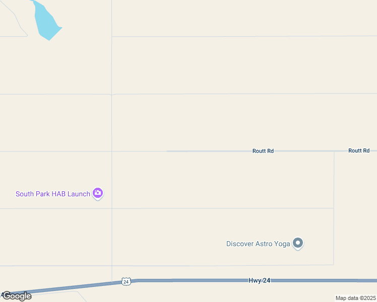 map of restaurants, bars, coffee shops, grocery stores, and more near Routt Road in Park County
