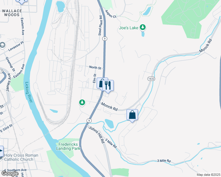 map of restaurants, bars, coffee shops, grocery stores, and more near 400-498 Henry Schardt Drive in Wilder