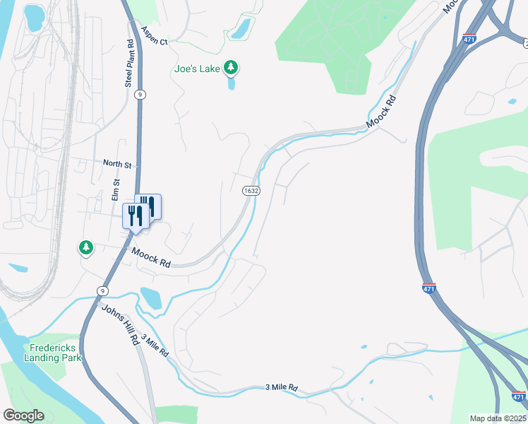 map of restaurants, bars, coffee shops, grocery stores, and more near 26 Woodland Hills Drive in Southgate