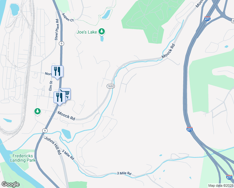 map of restaurants, bars, coffee shops, grocery stores, and more near 26 Woodland Hills Drive in Southgate