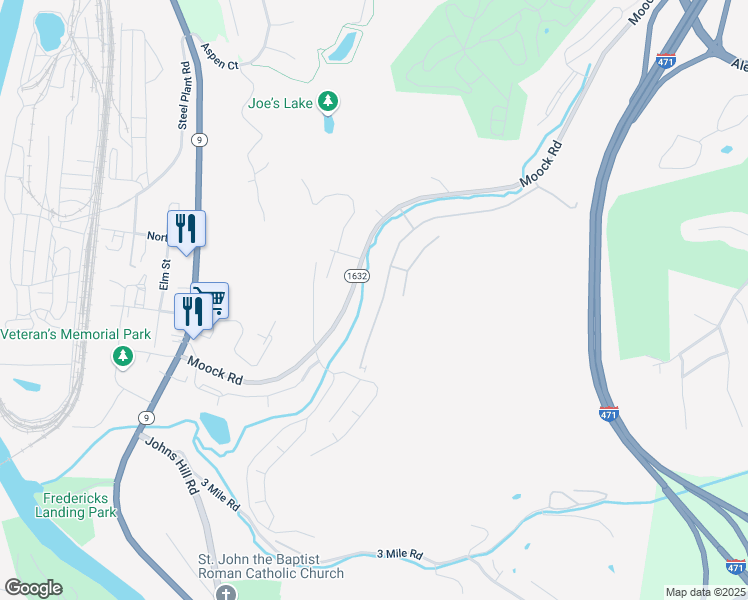 map of restaurants, bars, coffee shops, grocery stores, and more near 26 Woodland Hills Drive in Southgate