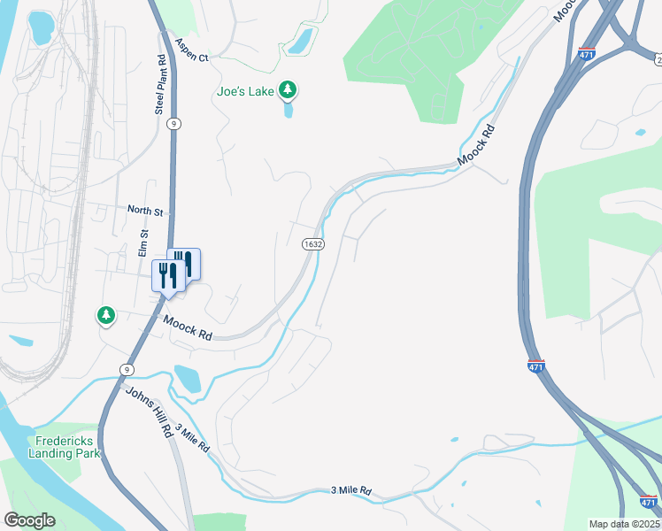 map of restaurants, bars, coffee shops, grocery stores, and more near 26 Woodland Hills Drive in Southgate
