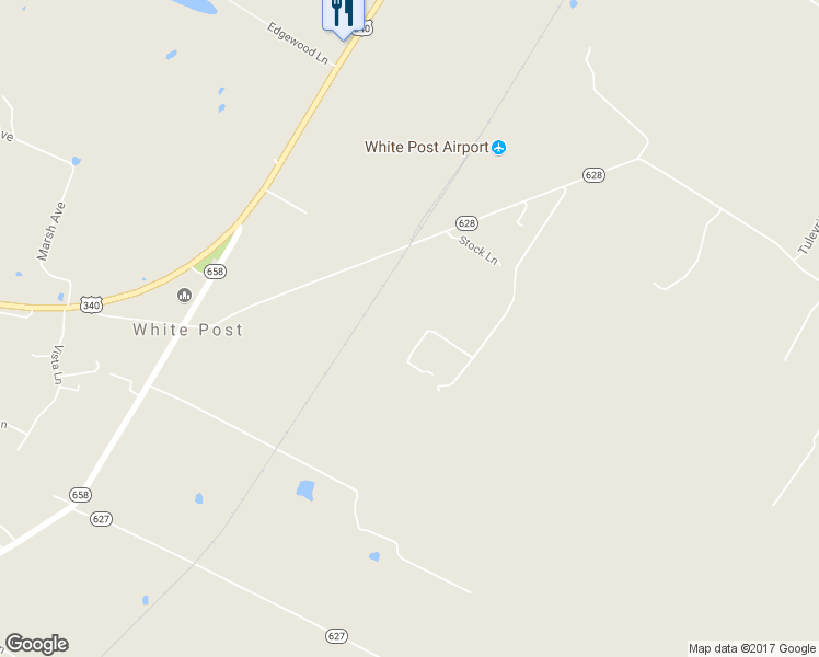 map of restaurants, bars, coffee shops, grocery stores, and more near 1070 Berrys Ferry Road in White Post