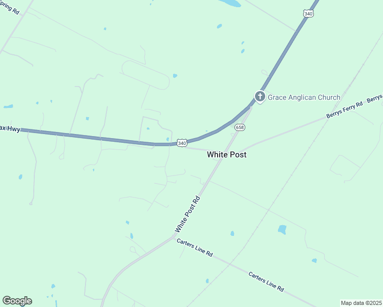 map of restaurants, bars, coffee shops, grocery stores, and more near 40 State Route 628 in White Post