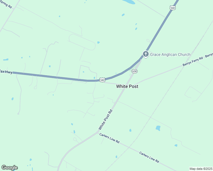 map of restaurants, bars, coffee shops, grocery stores, and more near 40 State Route 628 in White Post