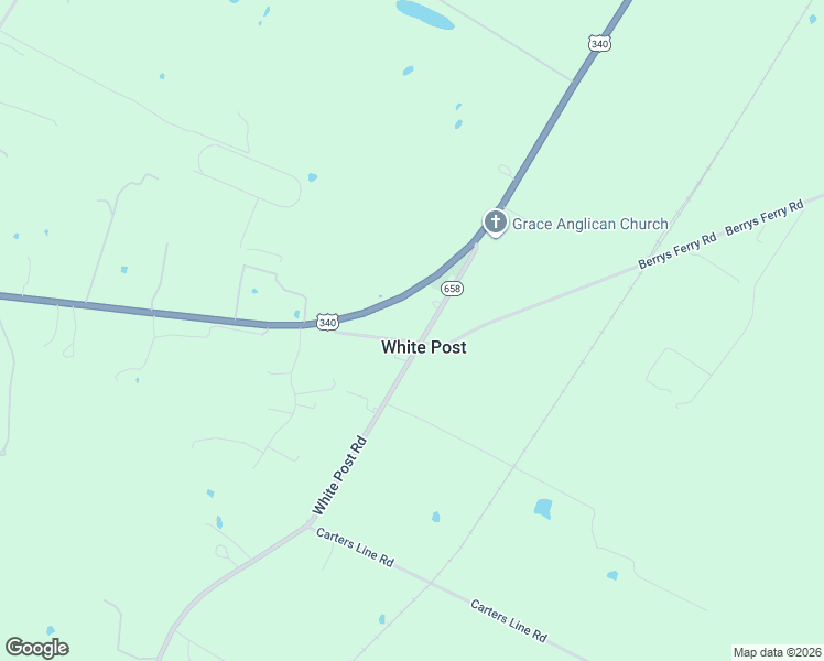 map of restaurants, bars, coffee shops, grocery stores, and more near in White Post