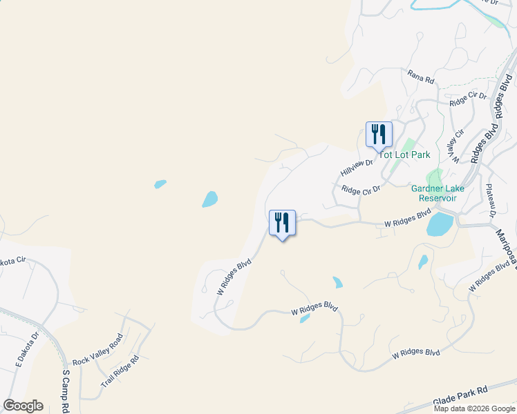 map of restaurants, bars, coffee shops, grocery stores, and more near 351 High Desert Road in Grand Junction
