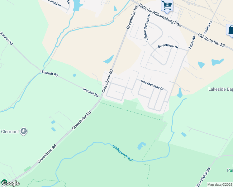 map of restaurants, bars, coffee shops, grocery stores, and more near 321 Sunset Court in Batavia