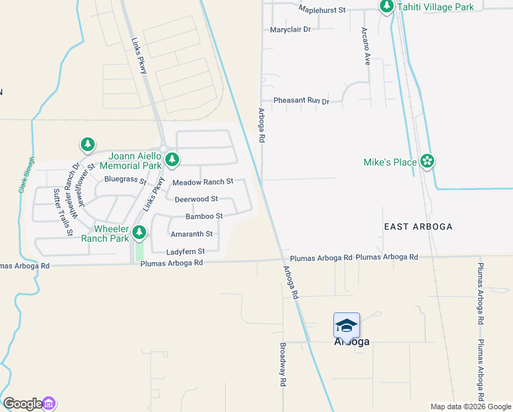 map of restaurants, bars, coffee shops, grocery stores, and more near 3613 Morning Glory Street in Plumas Lake