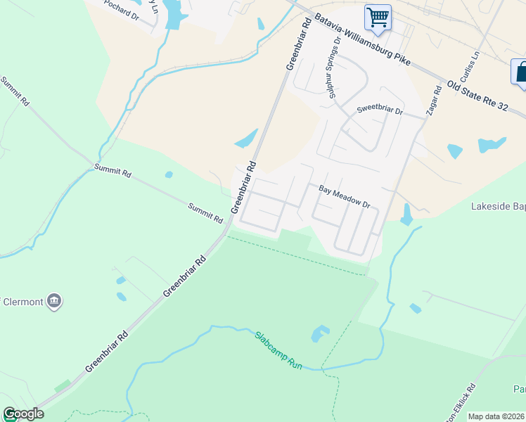 map of restaurants, bars, coffee shops, grocery stores, and more near 322 Sunset Court in Batavia