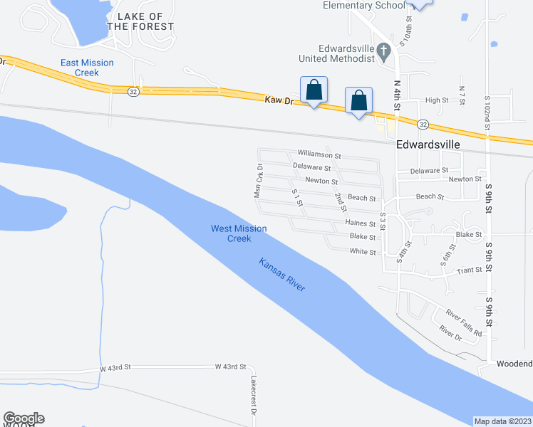 map of restaurants, bars, coffee shops, grocery stores, and more near 11 Haines Street in Edwardsville