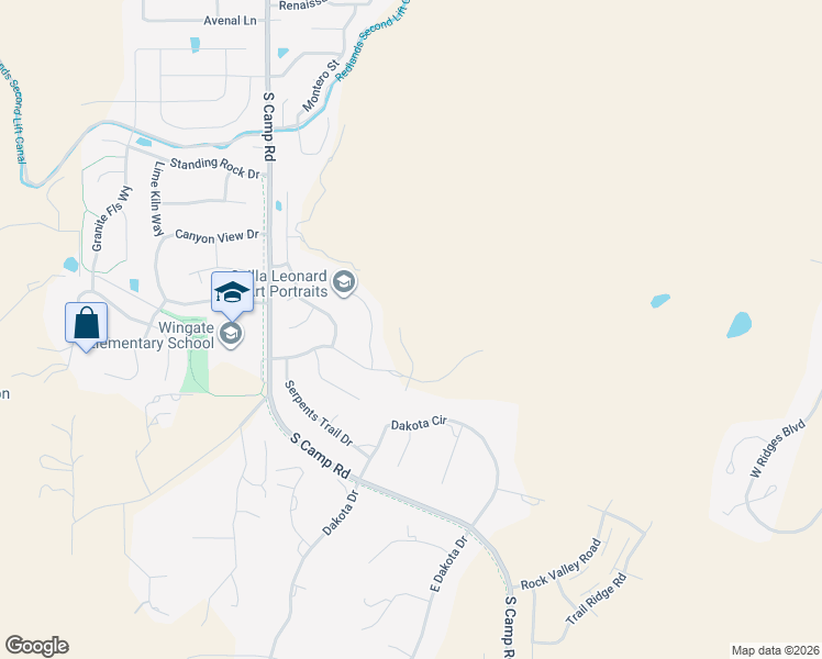 map of restaurants, bars, coffee shops, grocery stores, and more near 360 Teegan Court in Grand Junction