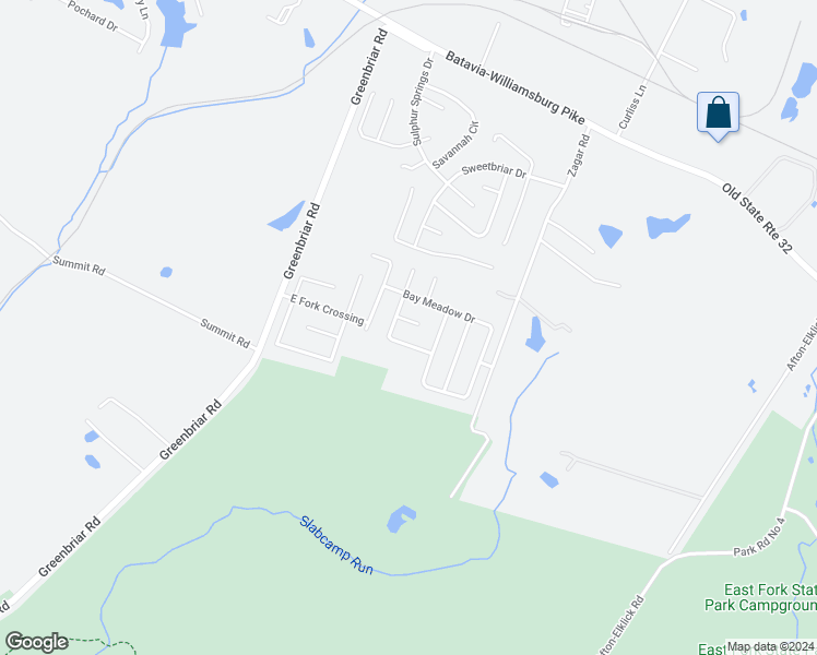 map of restaurants, bars, coffee shops, grocery stores, and more near 163 Sunrise Court in Batavia