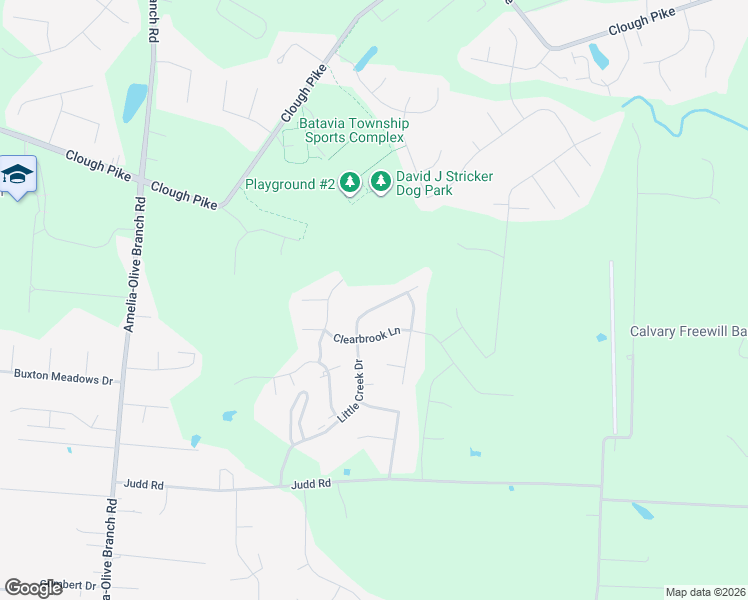 map of restaurants, bars, coffee shops, grocery stores, and more near 3915 Little Creek Drive in Amelia
