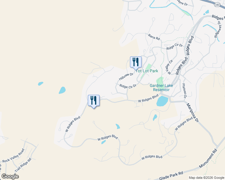 map of restaurants, bars, coffee shops, grocery stores, and more near 359 1/2 Hillview Drive in Grand Junction